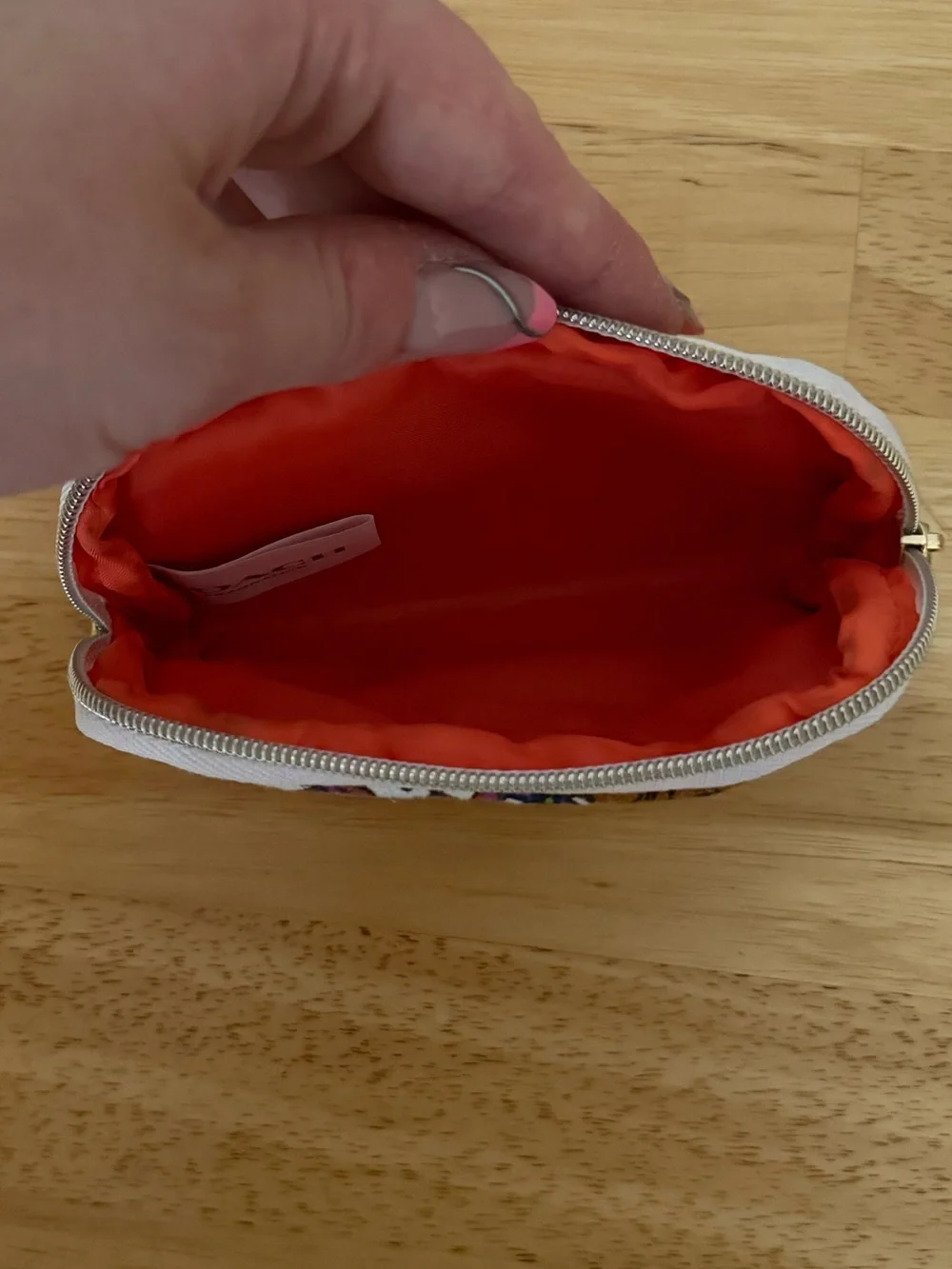 Coach small zip
